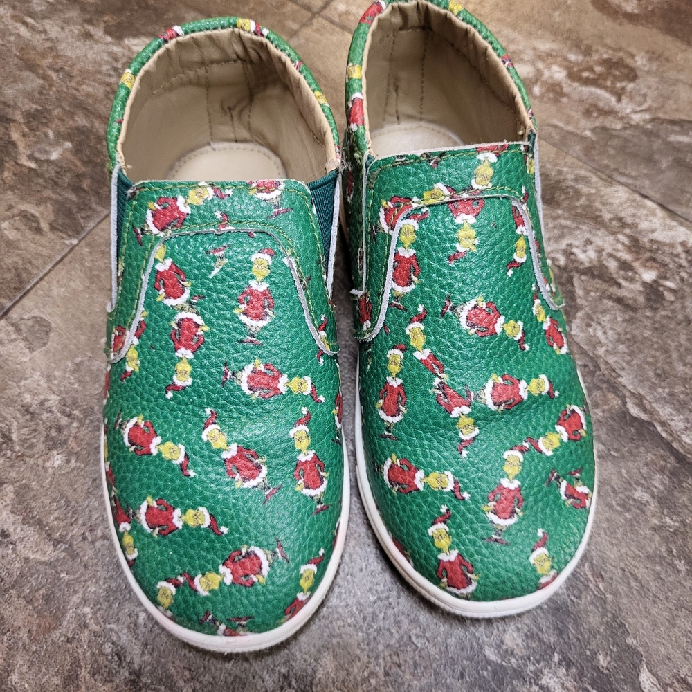 Kids Green Slip-On Sneakers